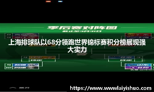 上海排球队以68分领跑世界锦标赛积分榜展现强大实力